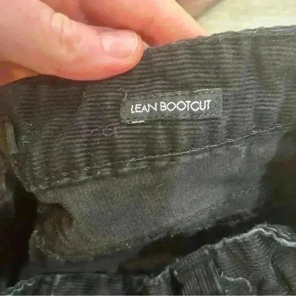 Calvin Klein Bootcut Corduroy Velour Black Pants - Picture 4 of 4